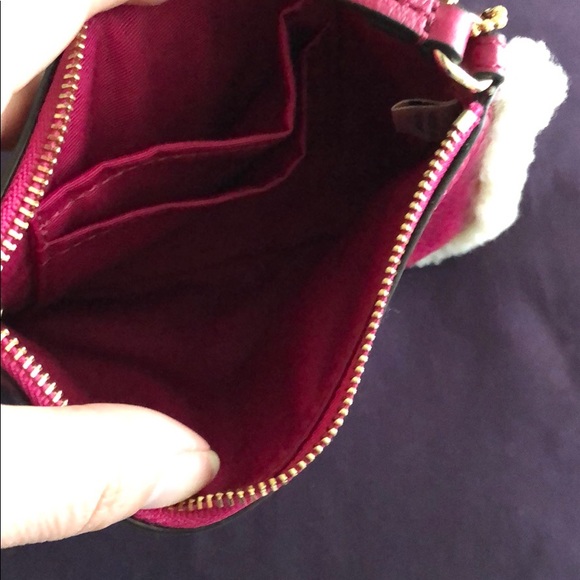 Fuzzy trim Coach wristlet - Picture 5 of 7